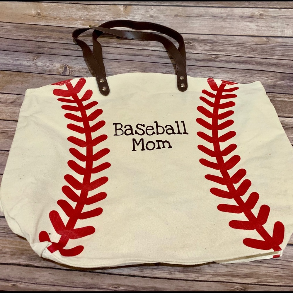 Baseball Mom Tote Bag